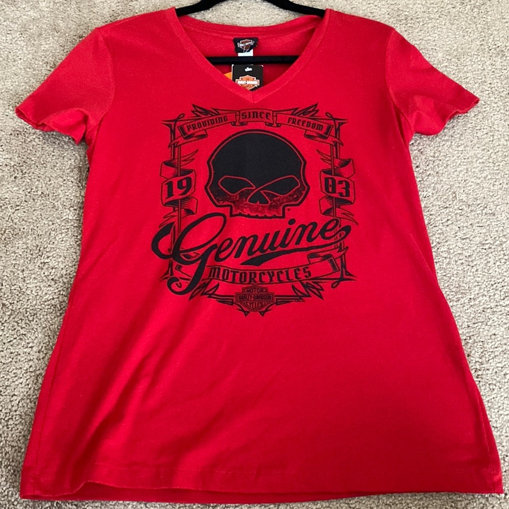 V-Neck Harley Tee